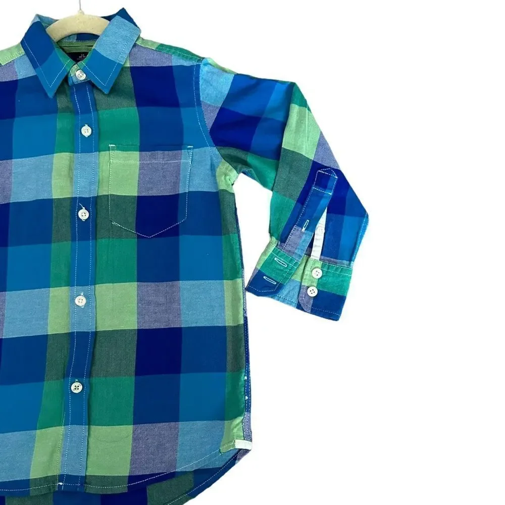 GAP Kids | Blue & Green | PLAID SHIRT